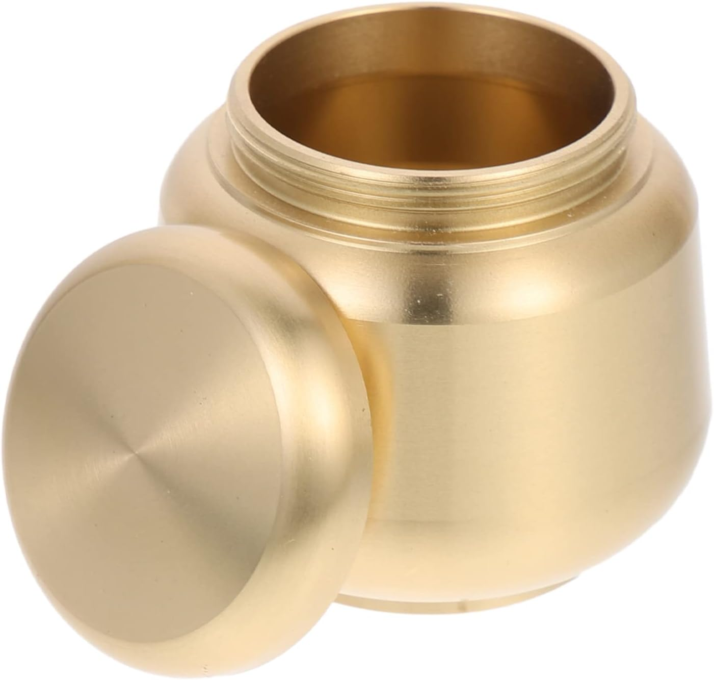 DECHOUS Brass Cremation Urns for Human Ashes Mini Keepsake Urns for Pet Baby Ashes Funeral Memorial Jar image number 4