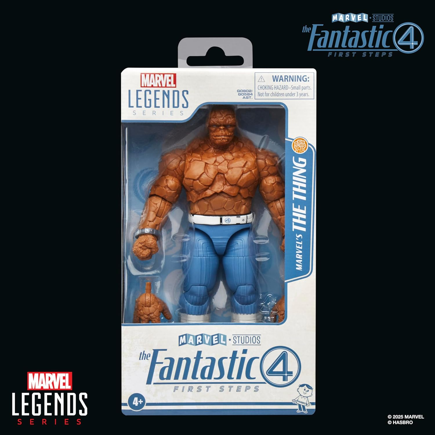 Marvel Legends Series Marvel'S the Thing, the Fantastic Four: First Steps Ben Grimm Movie Collectible 6 Inch Action Figure Toy image number 1