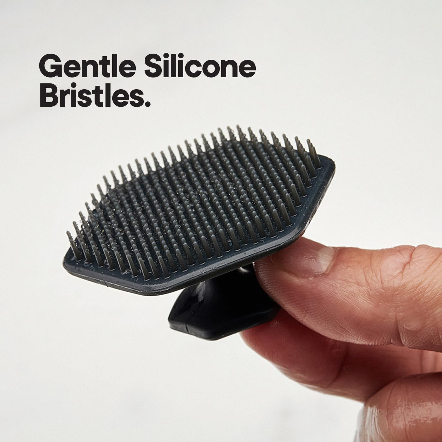 Tooletries - the Ultimate Scrubber Set - with 2X Scrubbers & Holders - Silicone Toiletry Organizer, Shower & Bathroom Accessory - Features Silicone-Grip Technology, Removable & Reusable - Charcoal image number 6