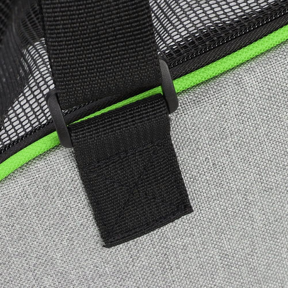 Portable & Foldable Pet Carrier for Outdoor Travel Breathable Mesh Dog & Cat Shoulder Bag Ideal for Puppy, Cat, Small Dog Transport Green