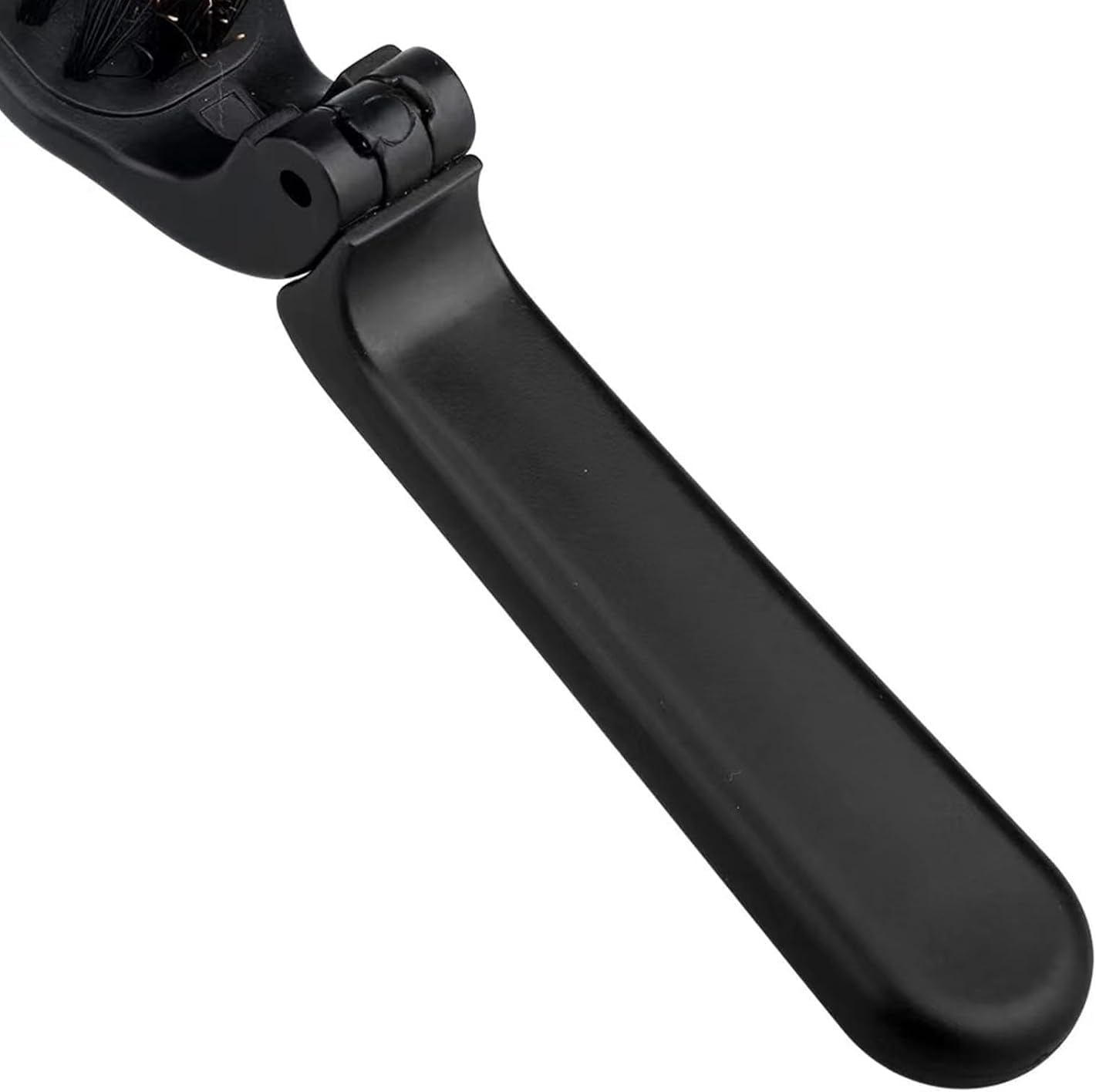 Foldable Boar Bristle Brush Collapsible Anti-Static Brush for Men and Women image number 3