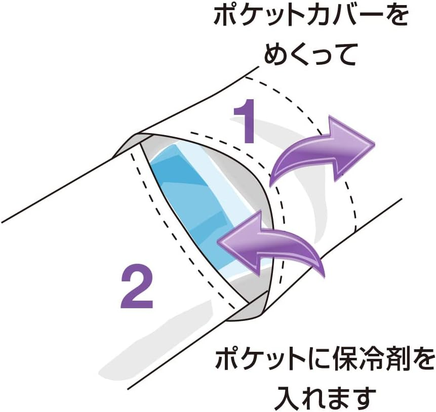 Dog and Life Cool Neck Band EX (With Soft Ice Pack), Blue, Dog, XL Size image number 4