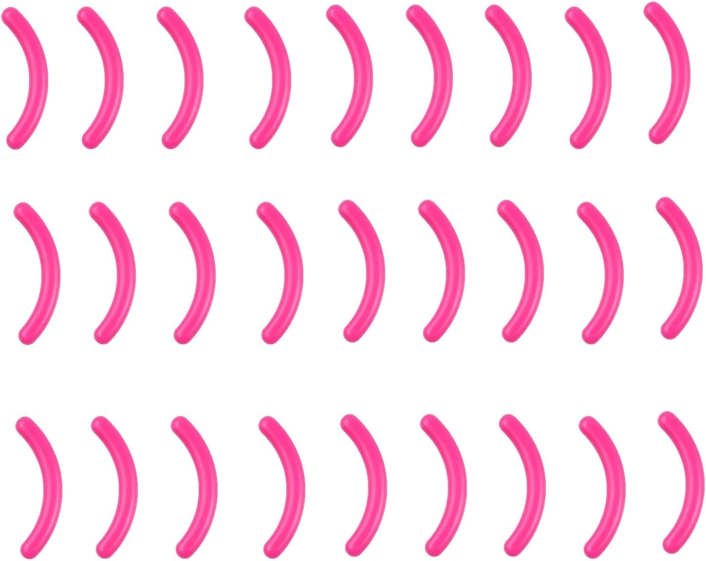 100Pcs Eyelash Curler Refills Pads Soft Silicone Rubber Curler Replacement Refills Pads for Universal Eyelash Curler (Rose) image number 5