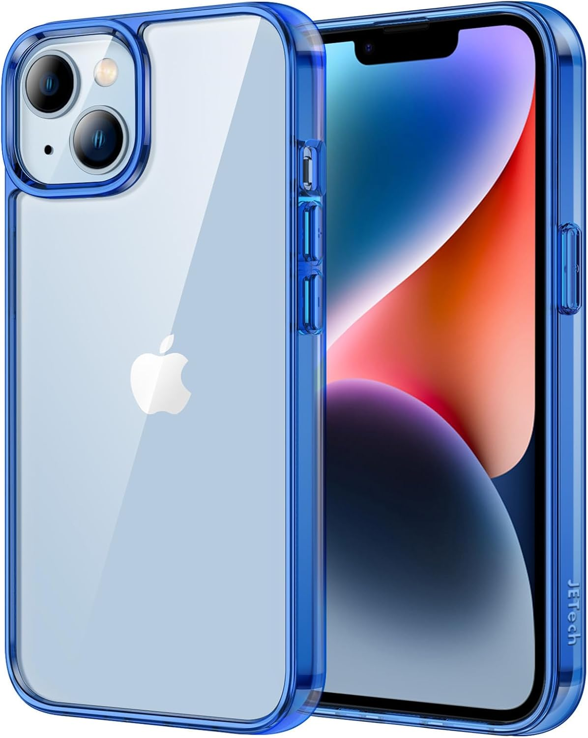 Jetech Case for Iphone 14 6.1-Inch, Non-Yellowing Shockproof Phone Bumper Cover, Anti-Scratch Clear Back (Clear)