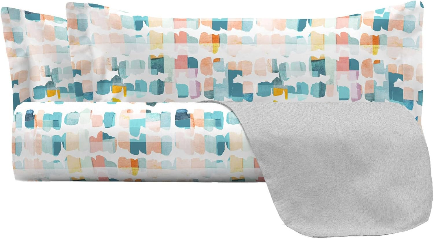 Watercolor Duvet Cover Set Cotton 06 Double - 1 image number 5