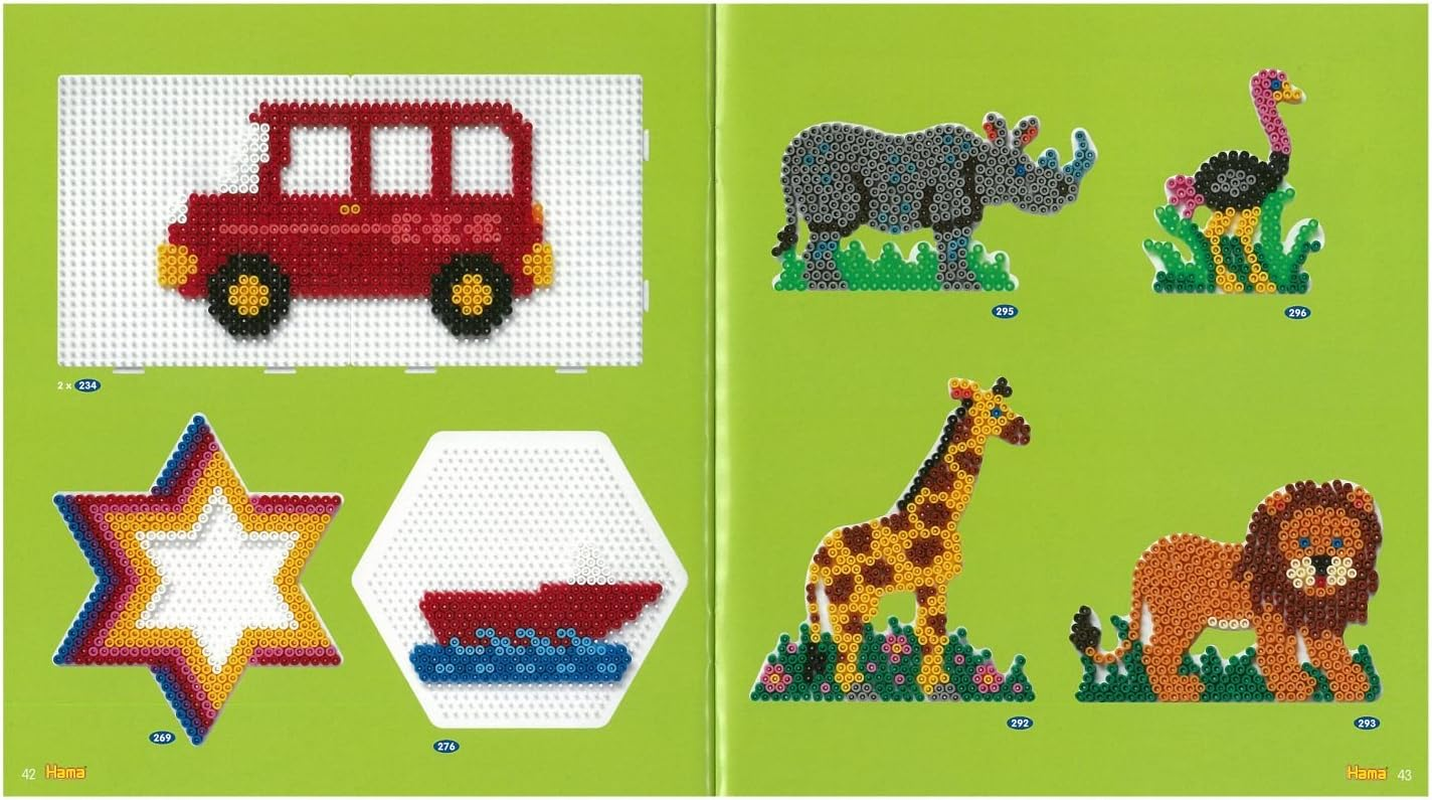Hama Perlen 399-11 Inspiration Book No. 11 Template Book with Colourful Ideas, Motifs and Instructions for Crafting with Ironing Beads, Creative Craft Fun for Young and Old image number 3