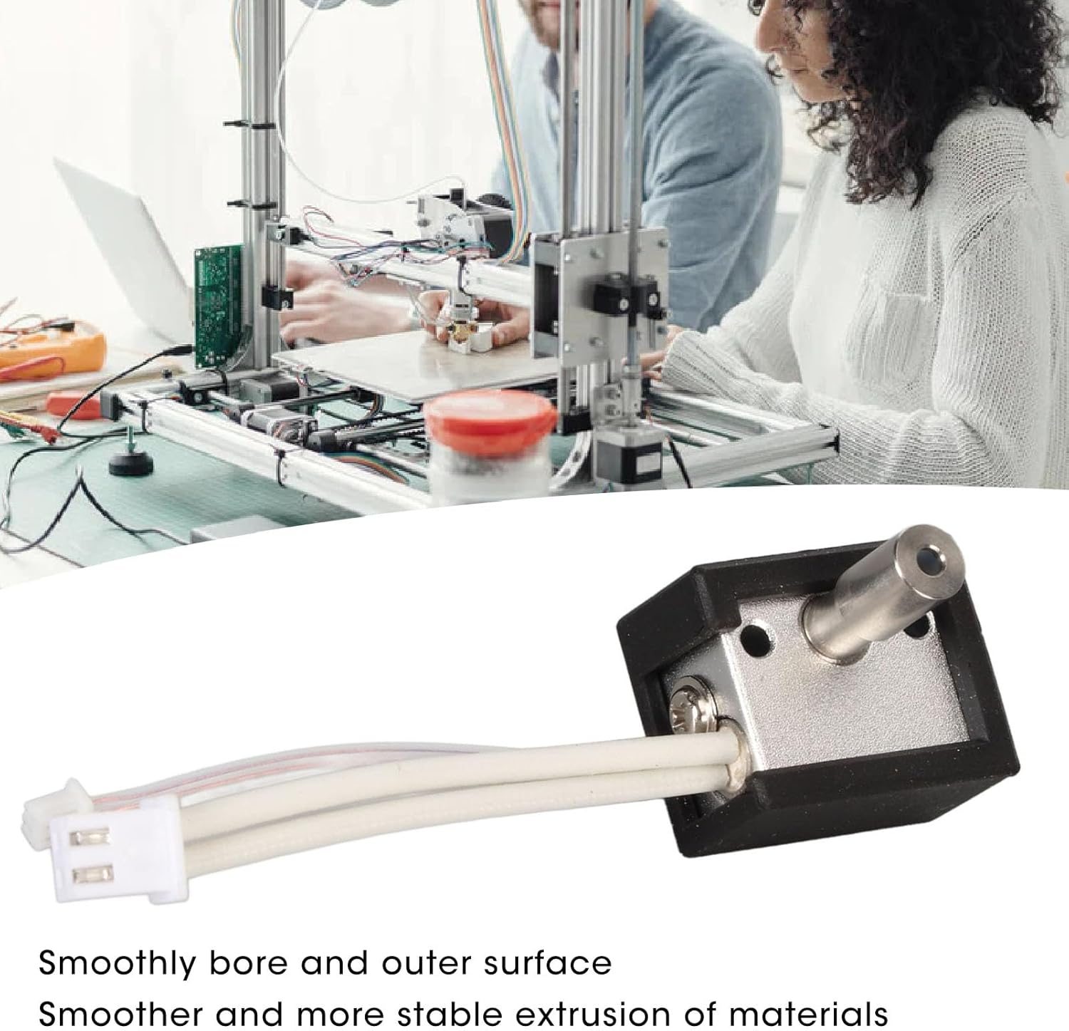 Extruder Standard Heater Block for Ender 3 S1, Block Heater with High Temperature 260℃ for Ender 3 S1 PRO for CR10 Smart Pro for Sermoon V1 for Sermoon V1 Pro 3D Printer Accessories image number 5