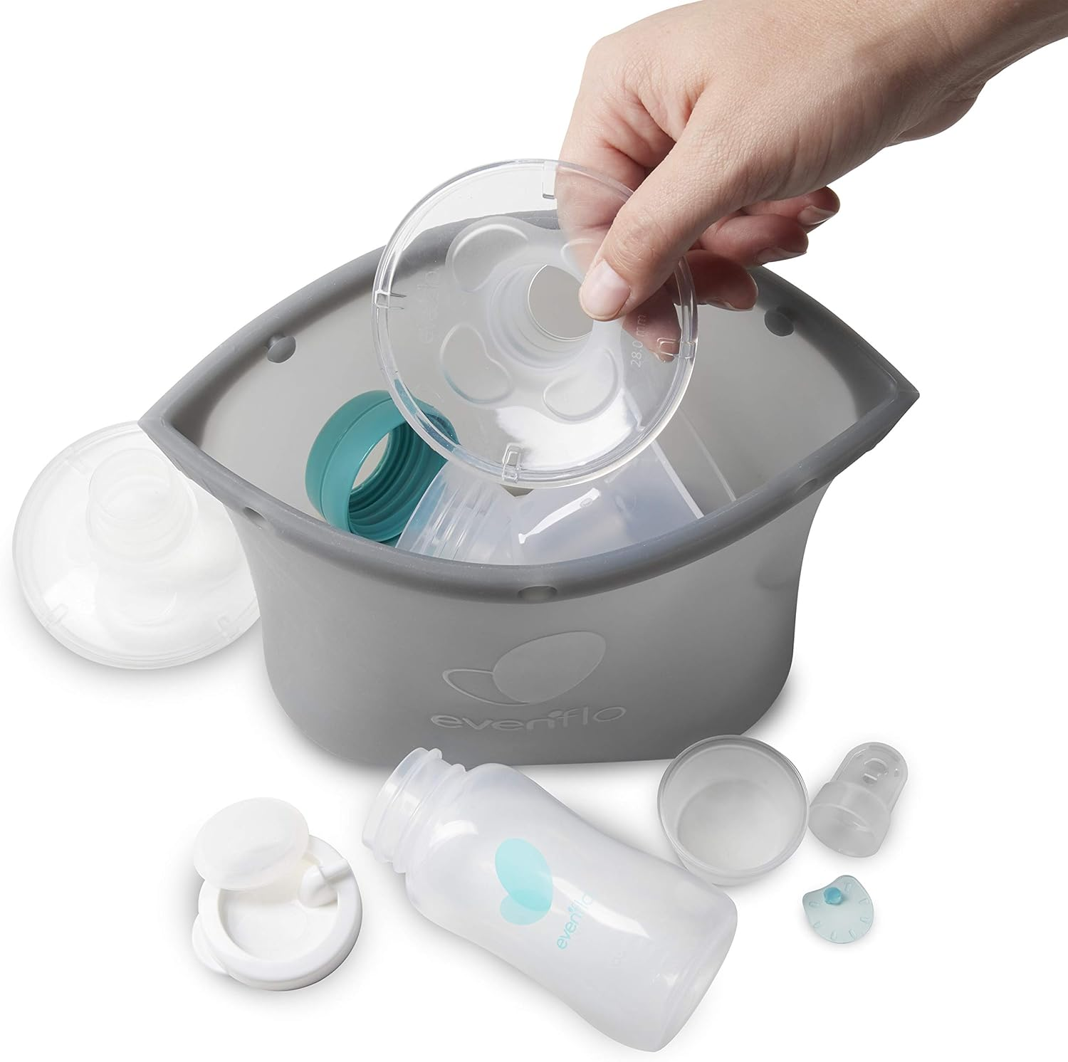 Silicone Steam Sanitizing Bag, Grey image number 5