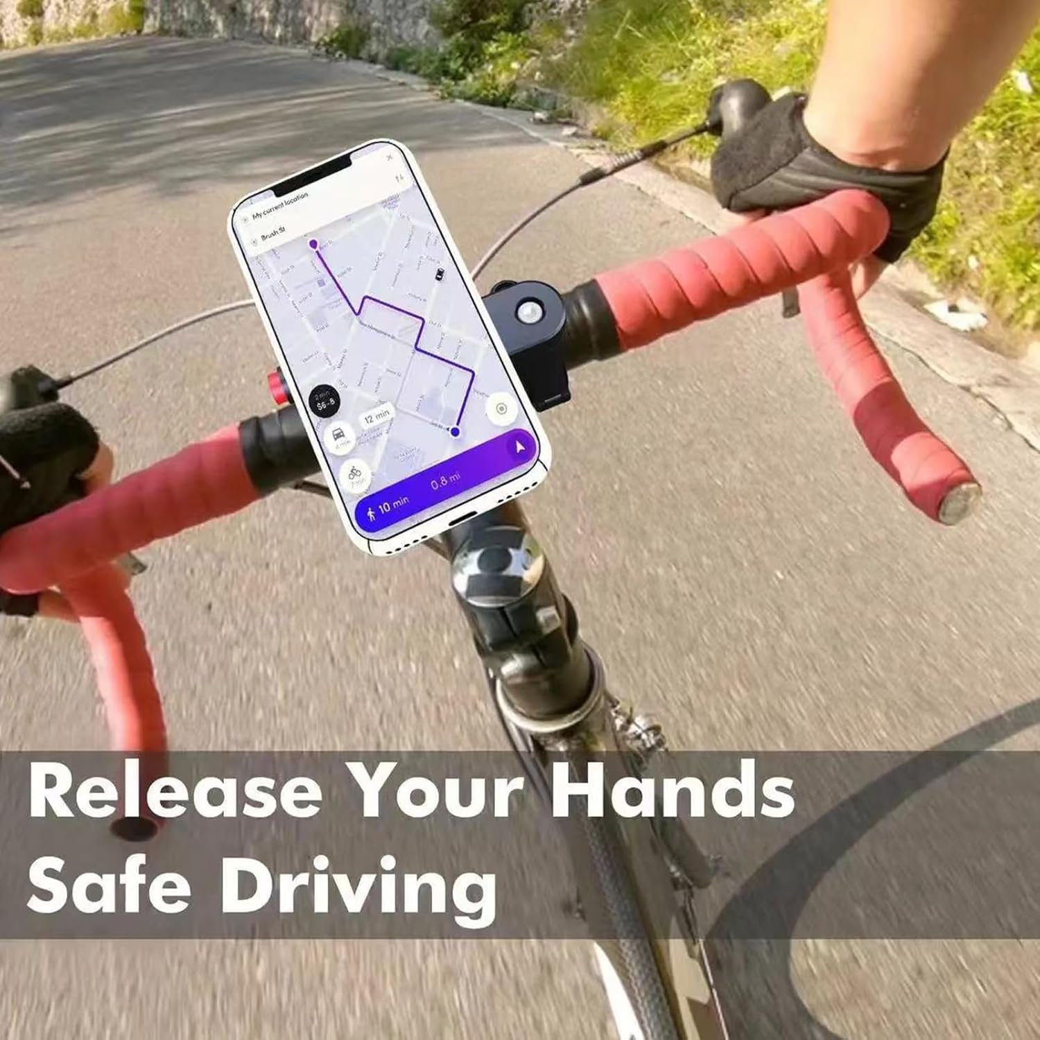 Adapter Compatible with Quad Lock Adhesive Mount Quick Release Phone Holder for Smartphone Motorcycle Bike Car Accessories Strong Secure Attachment for Quad Lock Case for Daily Commute and Travel image number 1