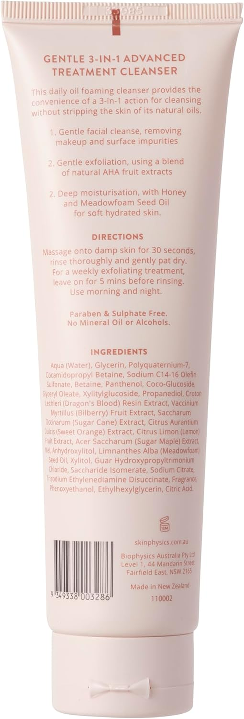 Skin Physics Dragon&rsquo;S Blood 3-In-1 Foaming Facial Cleanser &ndash; Daily Oil Cleanser, Makeup Remover & Gentle Exfoliating Face Wash with Hone、Aloe Vera & AHA Fruit Extracts &ndash; 150Ml image number 6