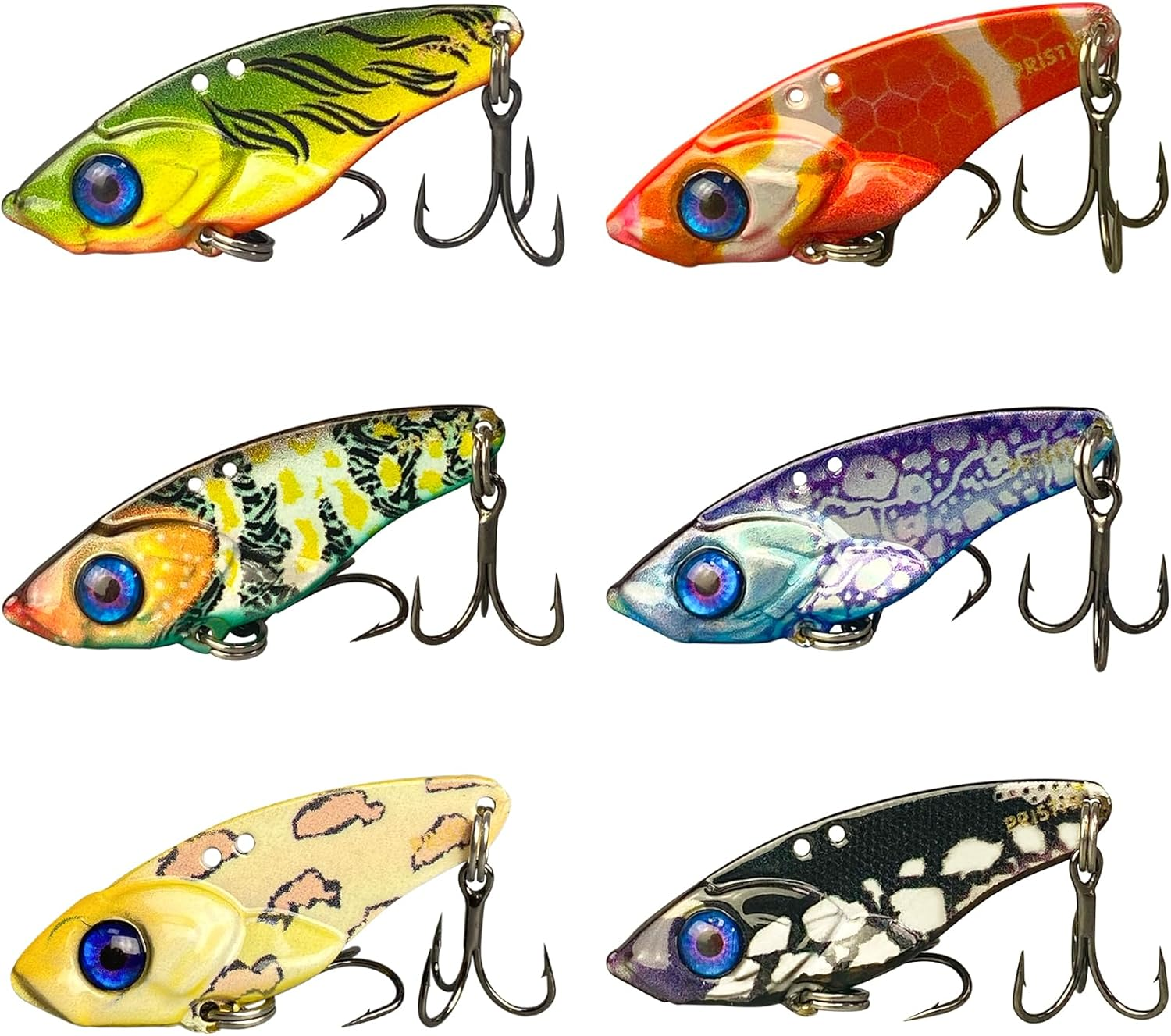 Pristis Fishing Lures for Freshwater & Saltwater, Sinking Vibe Lipless Crankbaits with Sharp Hooks, Jig Head Soft Baits and Swim Jigs, Micro Blade Baits, Pre-Rigged Swimbaits Kit for Bass Trout Pike