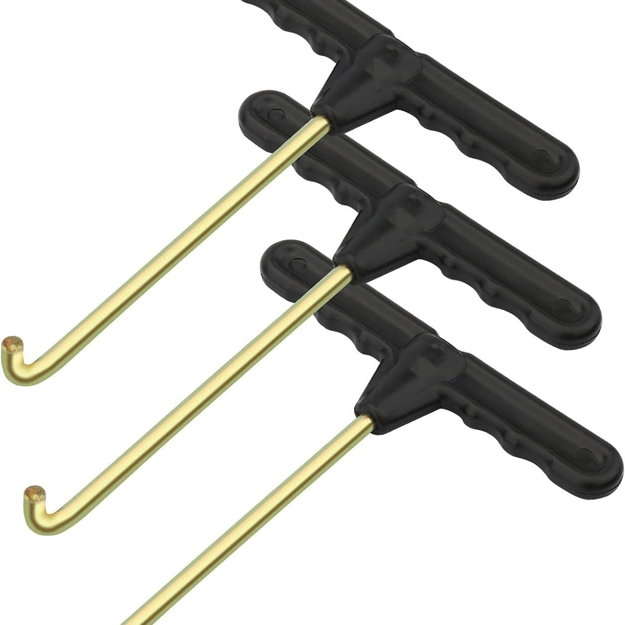 2 Pack Trampoline Spring Pull Tool, Heavy-Duty T-Hook Spring Adjustment Kit with Protective Gloves, Trampoline Maintenance Tool for Replacement, Repair, and Safety image number 3