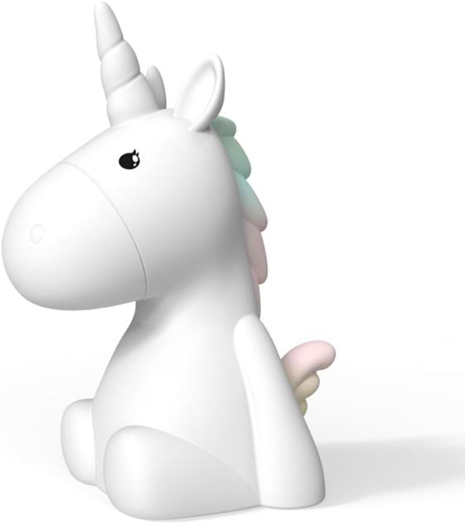Dhink Night Light Rechargeable LED Silicone Unicorn, Whitehill DHINK442-21 image number 2