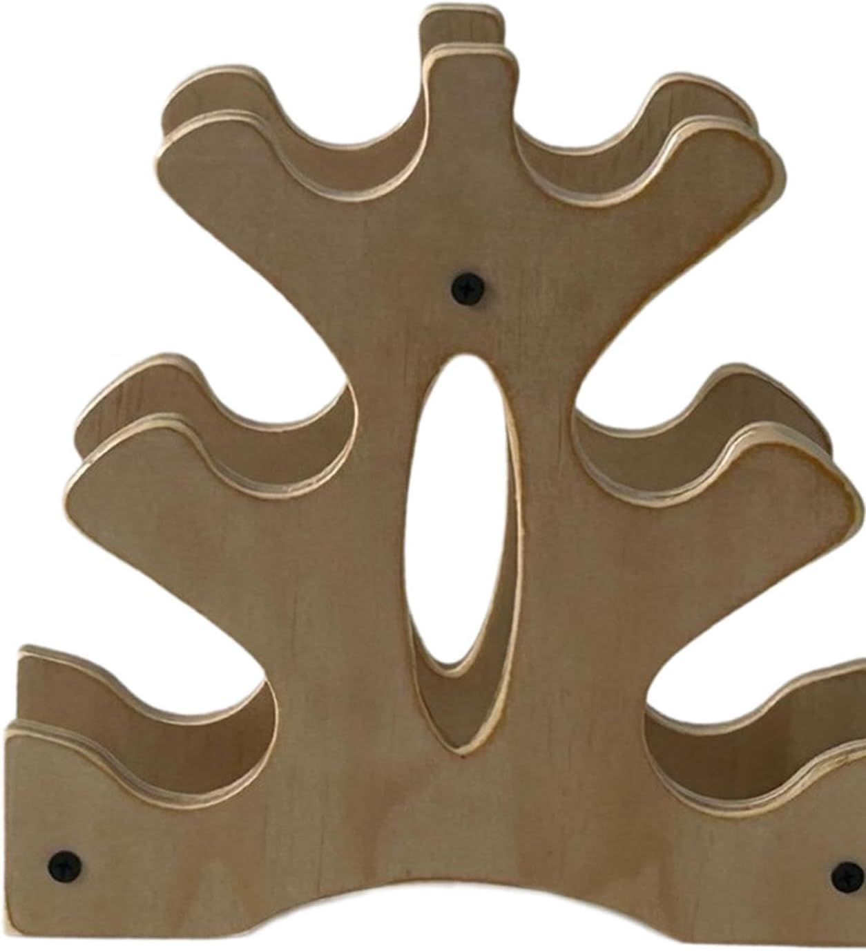 Pegciuho Compact 3-Tier Wooden Dumbbell Rack for Fitness and Weightlifting Training image number 4