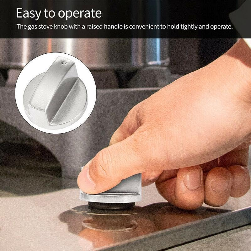 6X Alloy Home Kitchen Gas Stove Knobs Cooker Oven Cooktop Metal Switch Control