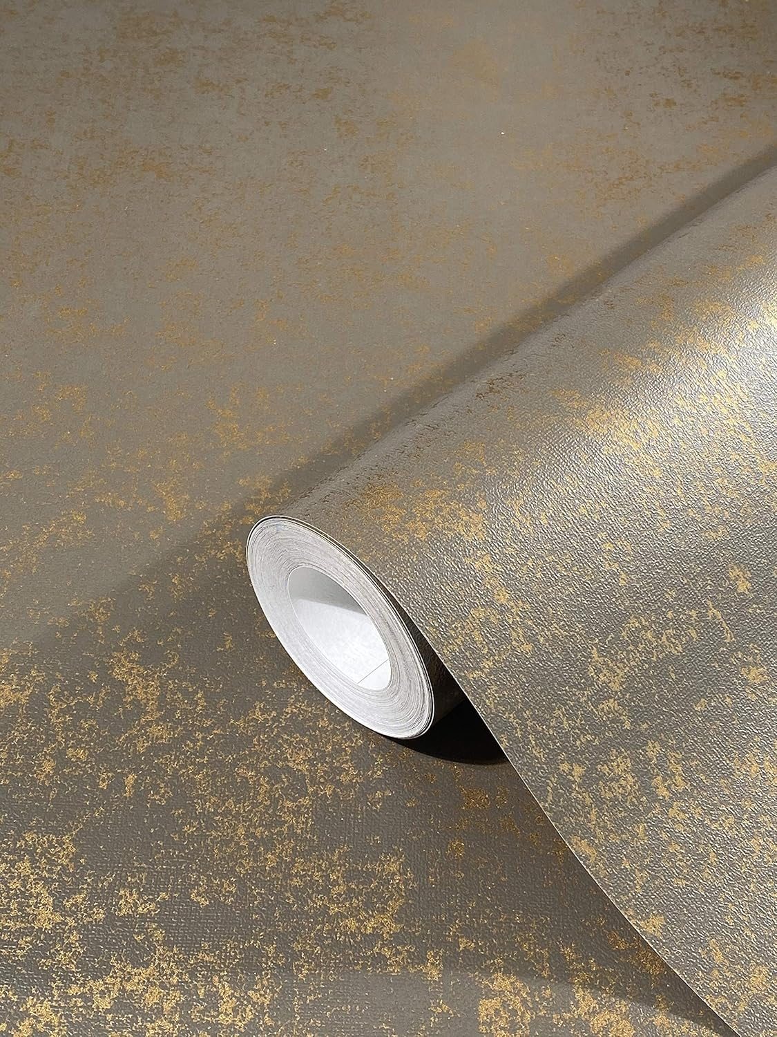 Marburg Tapete Gold Uni Modern Vliestapete Metallic Industrial F&uuml;r Schlafzimmer Wohnzimmer Oder K&uuml;che 10.05M X 0.53M Made in Germany