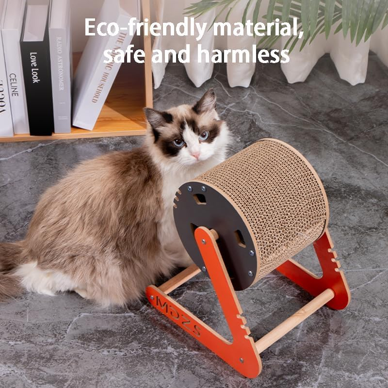 Cat Scratching Board Scratching Ball Toy Cat Scratch Post Rotating Cat Wheel Toy for Kitty Small Animals Kitten Exercise image number 3