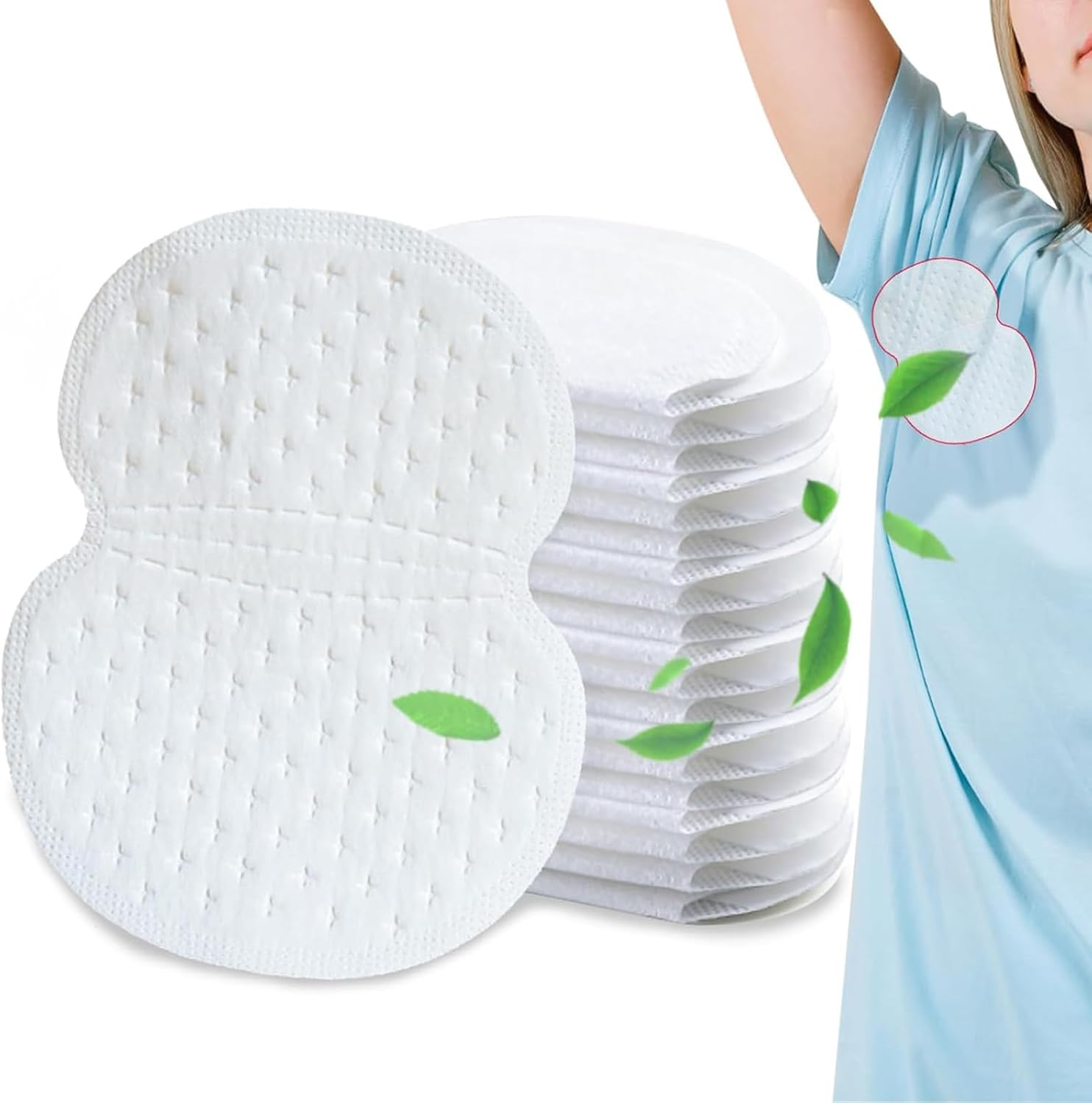 Underarm Sweat Pads,Disposable Underarm Pads,For Men and Women Comfortable Unflavored Non Sweat Armpit Protection 100 Pcs image number 4