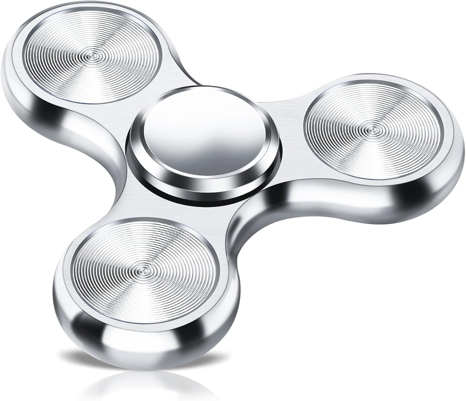 Metal Fidget Spinner for Adults, Silent Sensory Fidget Toys Adults Hand Spinners for ADHD Anxiety Stress Relief, Desk Toys for Office, Birthday Gifts Stocking Stuffers Classroom Prizes