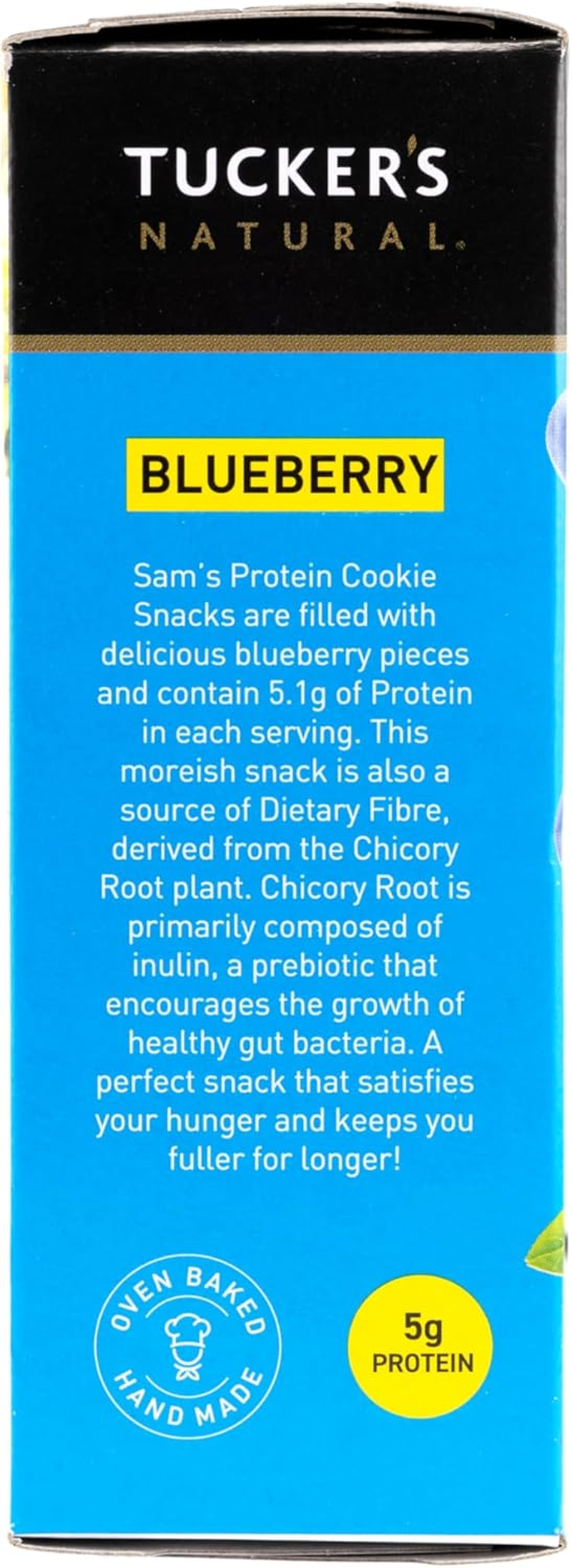 Tucker'S Natural Sam'S Protein Blueberry Flavoured Cookie Snacks 60 G image number 3