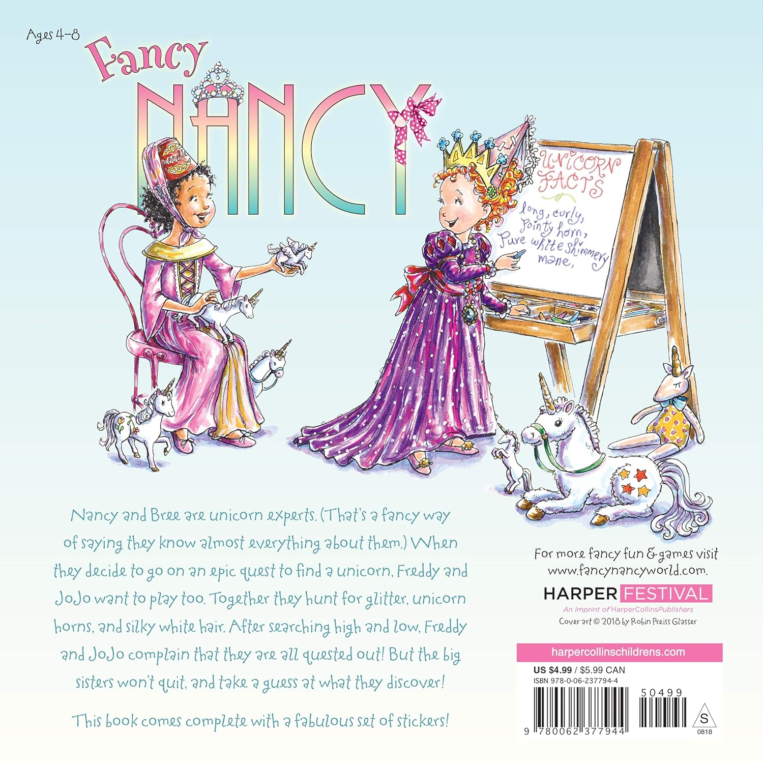 Fancy Nancy and the Quest for the Unicorn: Includes over 30 Stickers! image number 1