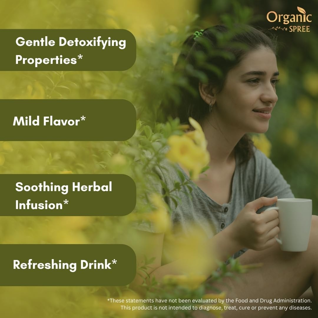 Organic Spree Mullein Leaf 50Gm (1.76Oz) Herbal Tea for Detox - Pure and Natural - Gordolobo - Verbascum Thapsus image number 1