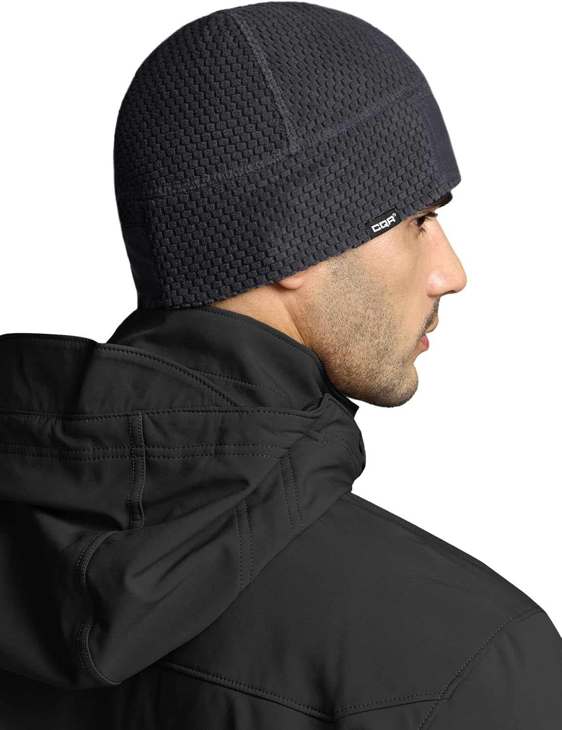 CQR Men'S Fleece Tactical Beanie, Lightweight Army Military Skull Cap, Soft Warm Winter Hat with Small Pocket image number 2