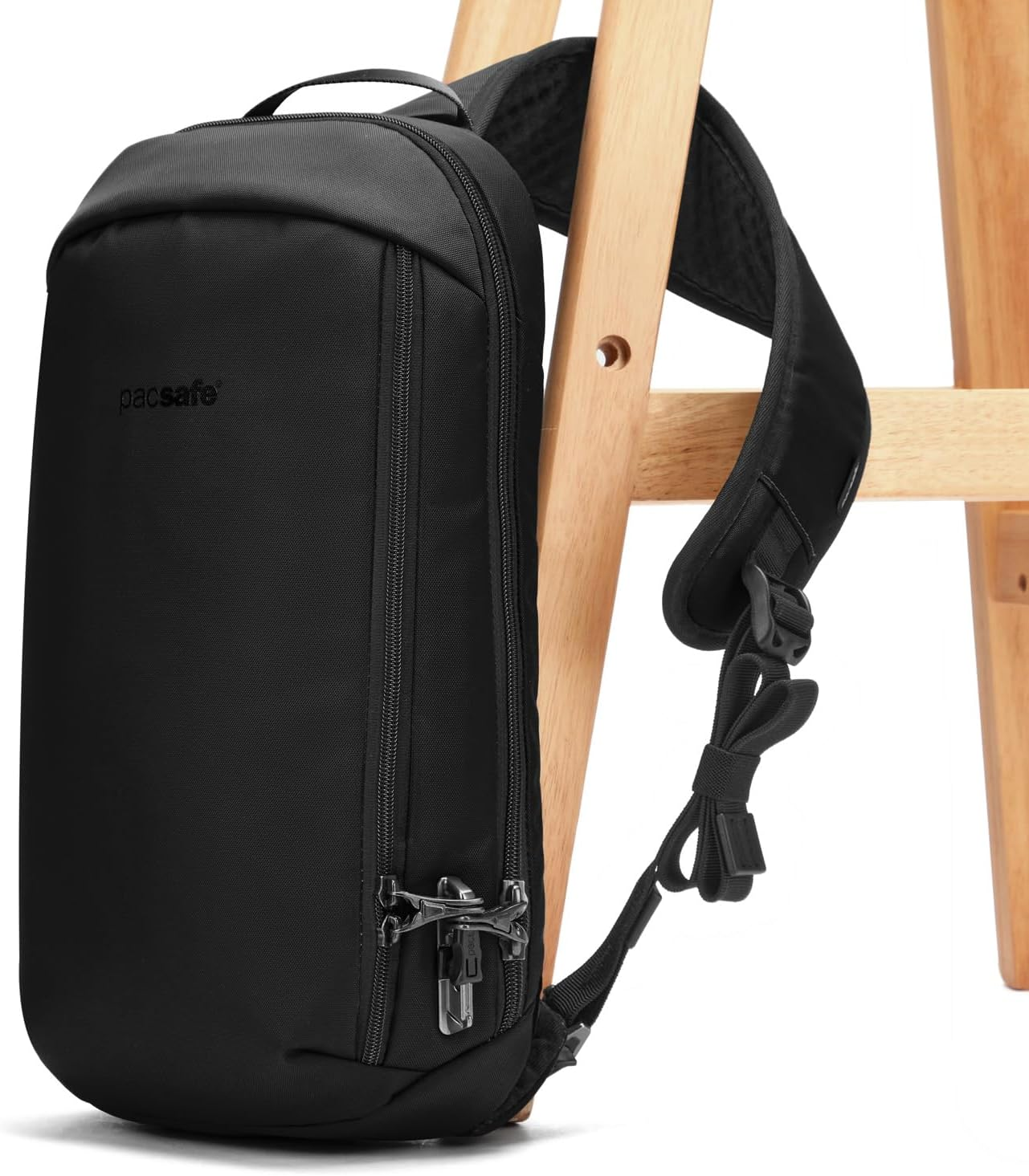 Pacsafe Vibe 325 10 Liter anti Theft Sling Bag/Crossbody-Fits 13 Inch Laptop - Granite Melange image number 3