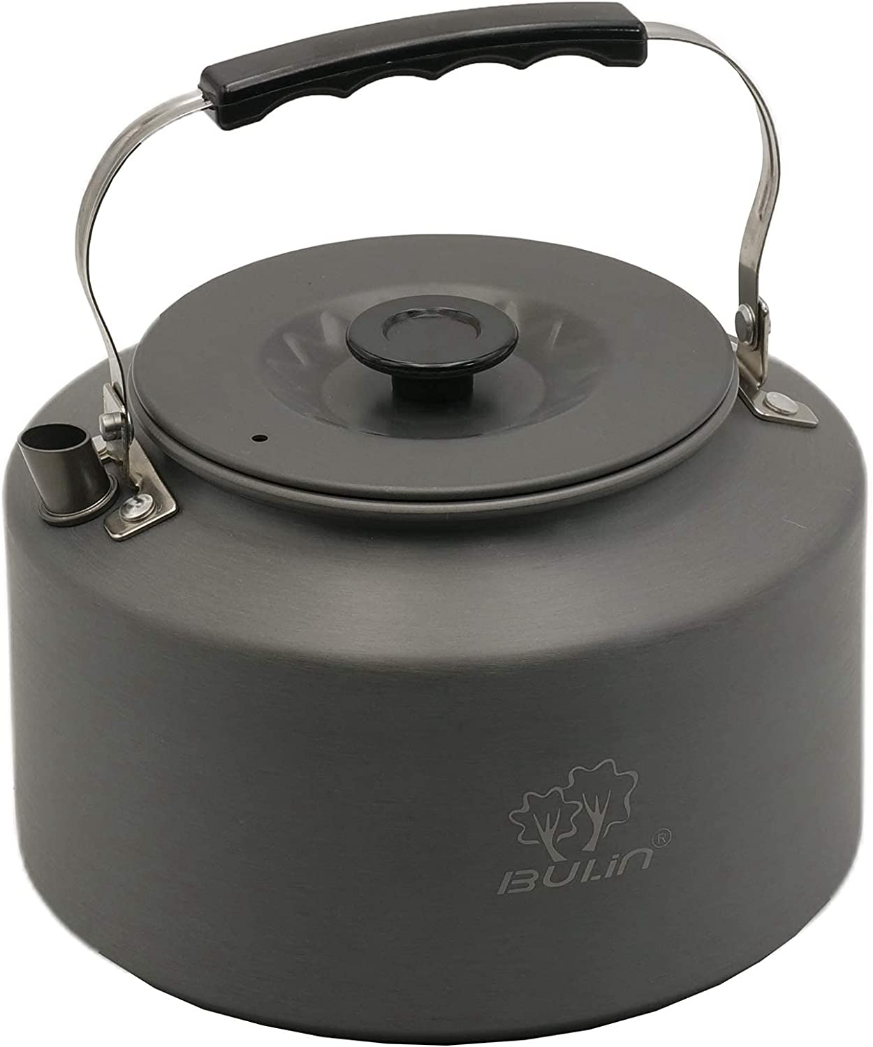 2.2L Camping Kettle Camp Tea Coffee Pot Large Outdoor Hiking Pot Portable Teapot - Black-1.5L image number 4