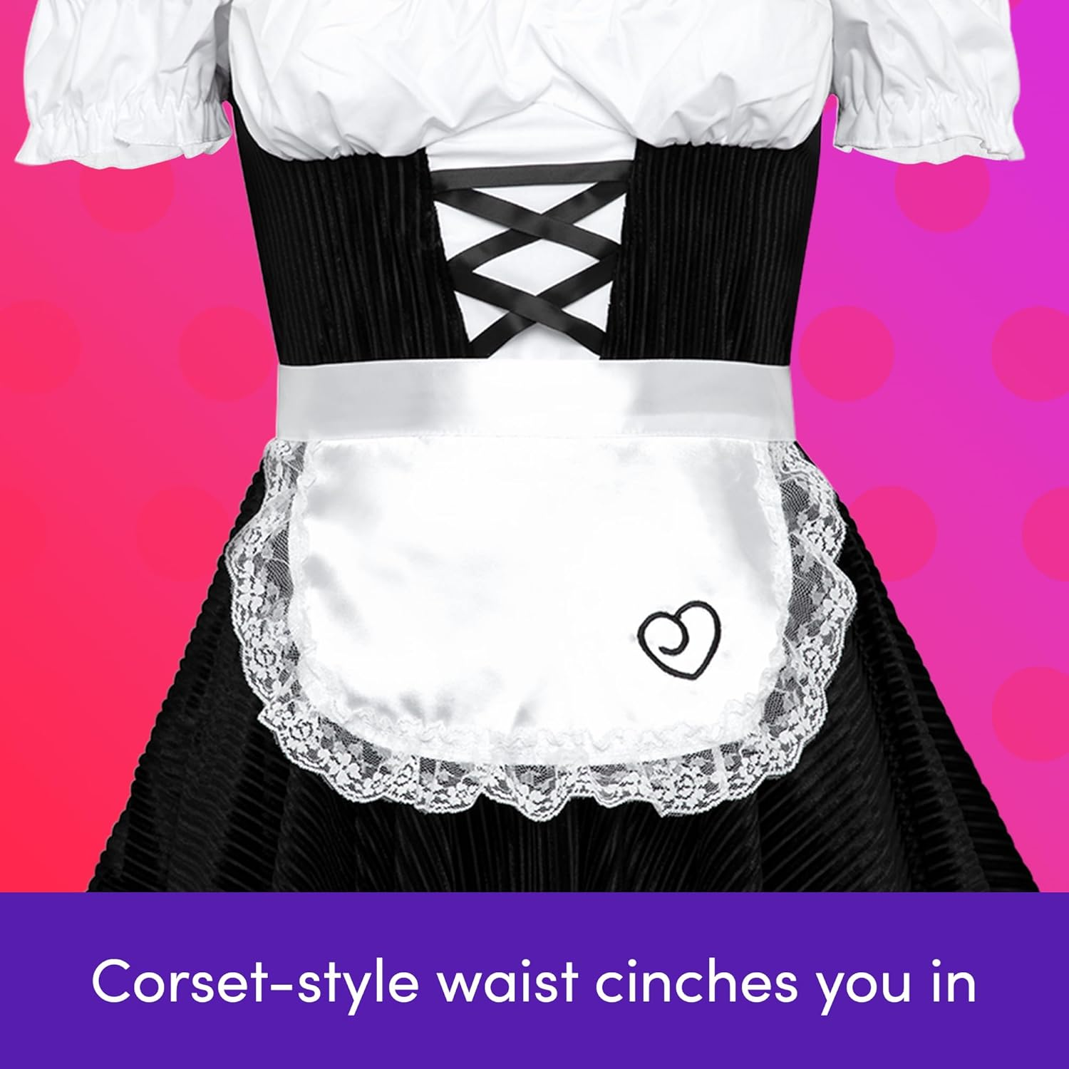 Lovehoney French Fancy Maid Costume | Adult French Maid Outfits for Women | Lingerie Dress Halloween Costume | Womens Adult Fancy Dress Costumes | Sizes 8-22 image number 4