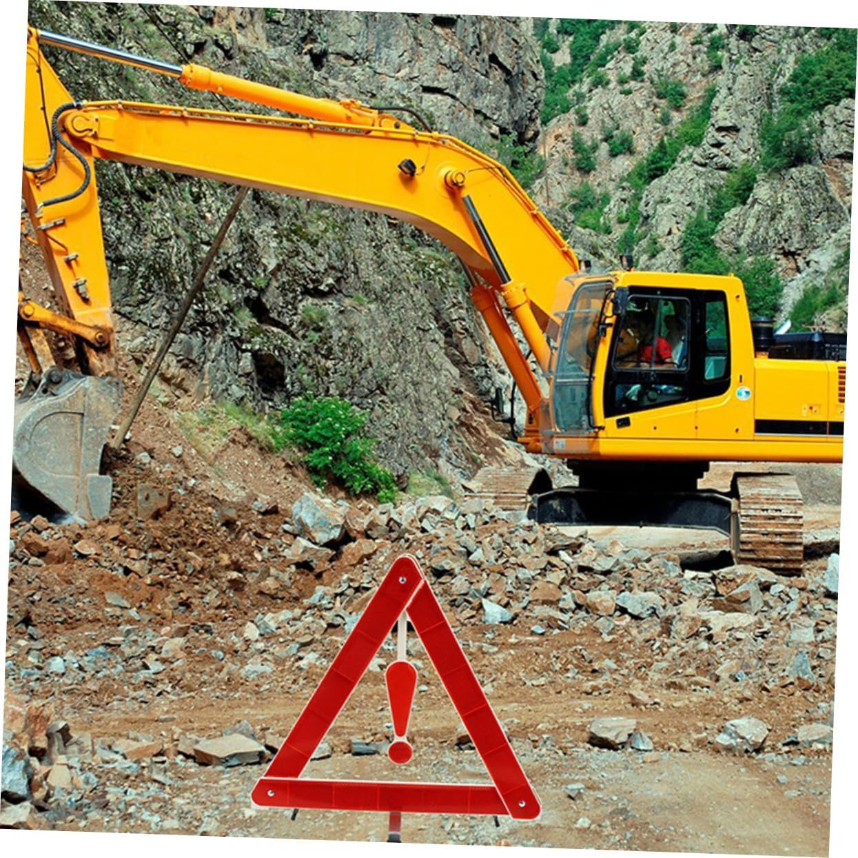 3Pcs Reflective Triangle Warning Signs Foldable Emergency Roadside Safety Kit for Vehicles and Trucks 302 Small Box