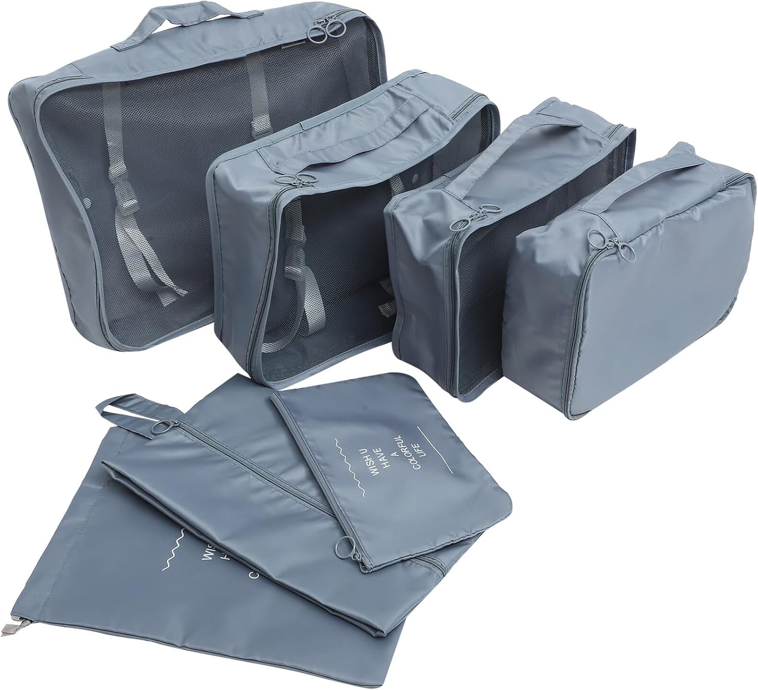 Ipetboom 7Pcs Packing Cubes Travel Essentials for Suitcases Luggage Organizer Bags Travel Storage Bag image number 3