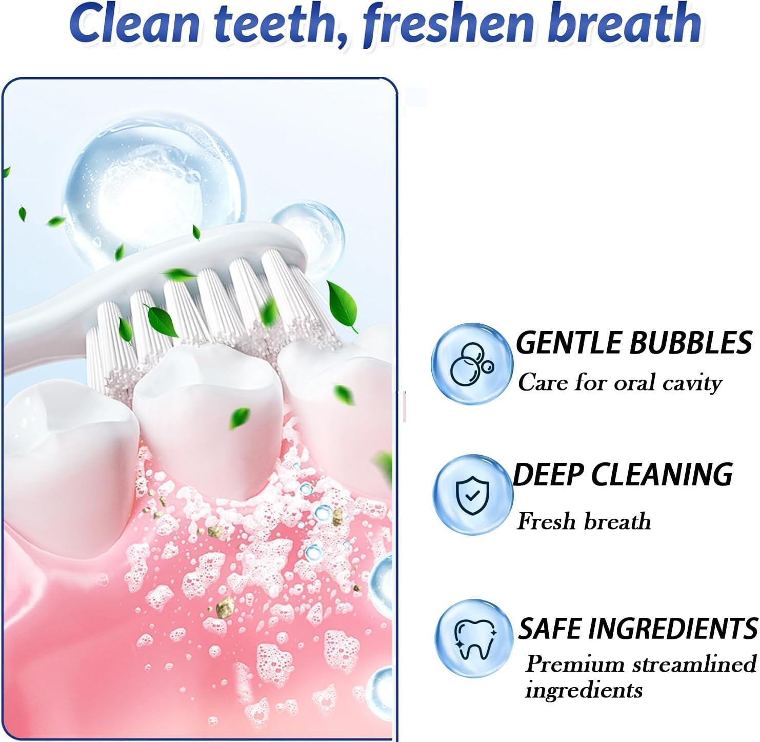 2Pcs Hydroxyapatite Toothpaste,Hydroxyapatite Toothpaste 7.5,Fluoride-Free Enamel Protection for Sensitive Teeth, Fresh Mint Flavor(2 X 120G) image number 3