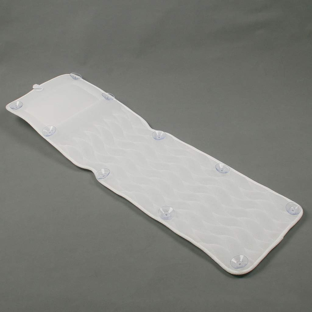 Bath Pillow, Full Body Bath Pillow, Bathtub Cushion Mattress with Non Slip Suction Cups Comfort Head Neck & Back Rest Support image number 2