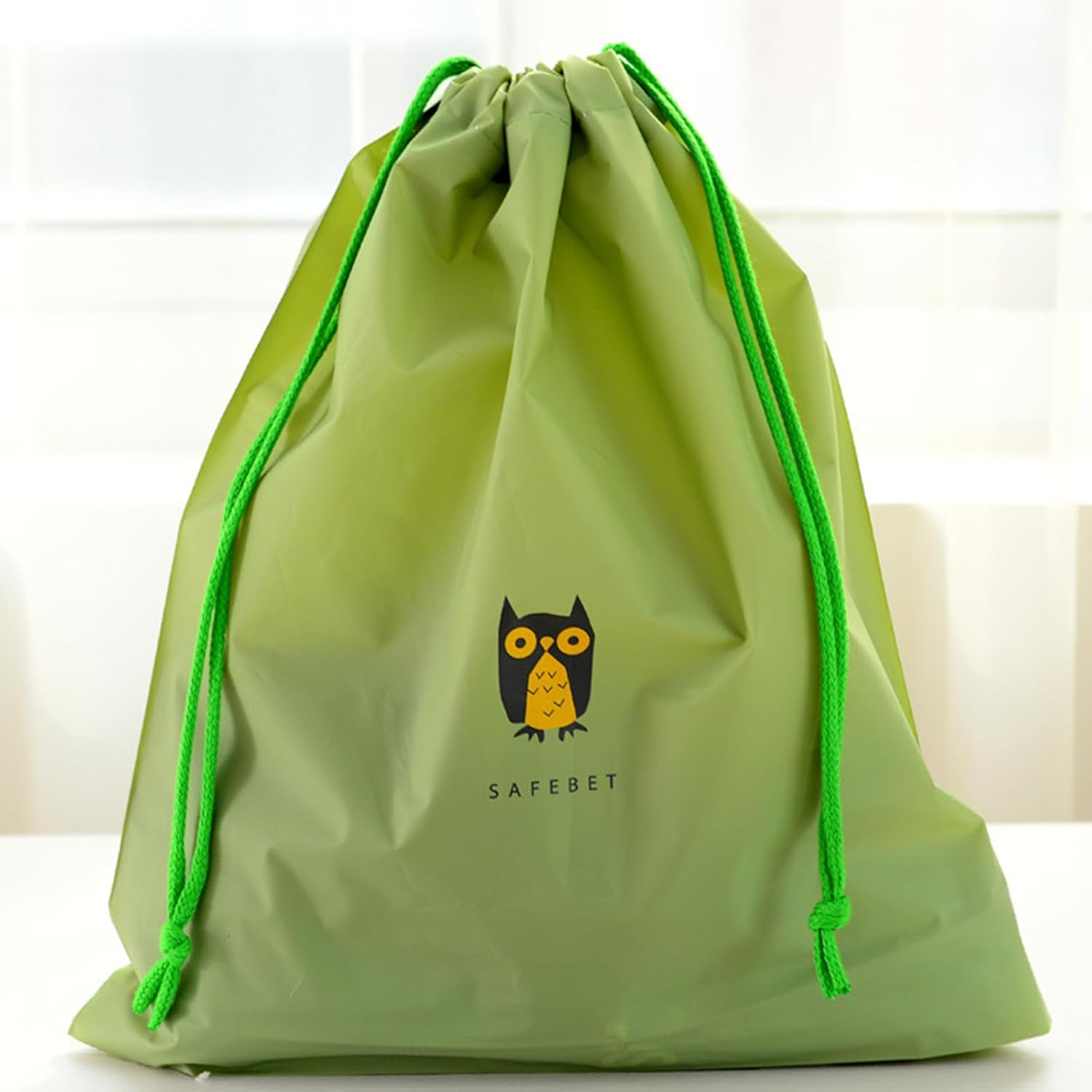 Set of 5 Waterproof Drawstring Bag PE Plastic Folding Sport Home Travel Storage Use Combine C image number 2