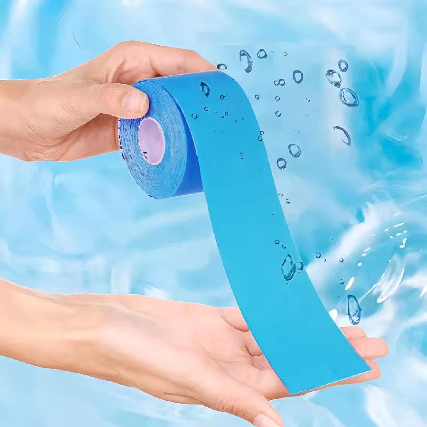 Kinesiology Tape - 6 Rolls (3.8CM X 5M) Waterproof, Latex-Free Sports Tape for Muscle & Joint Support, Pain Relief, Injury Recovery - KT Tape for Knees, Shoulders, Ankles, Elbows image number 1