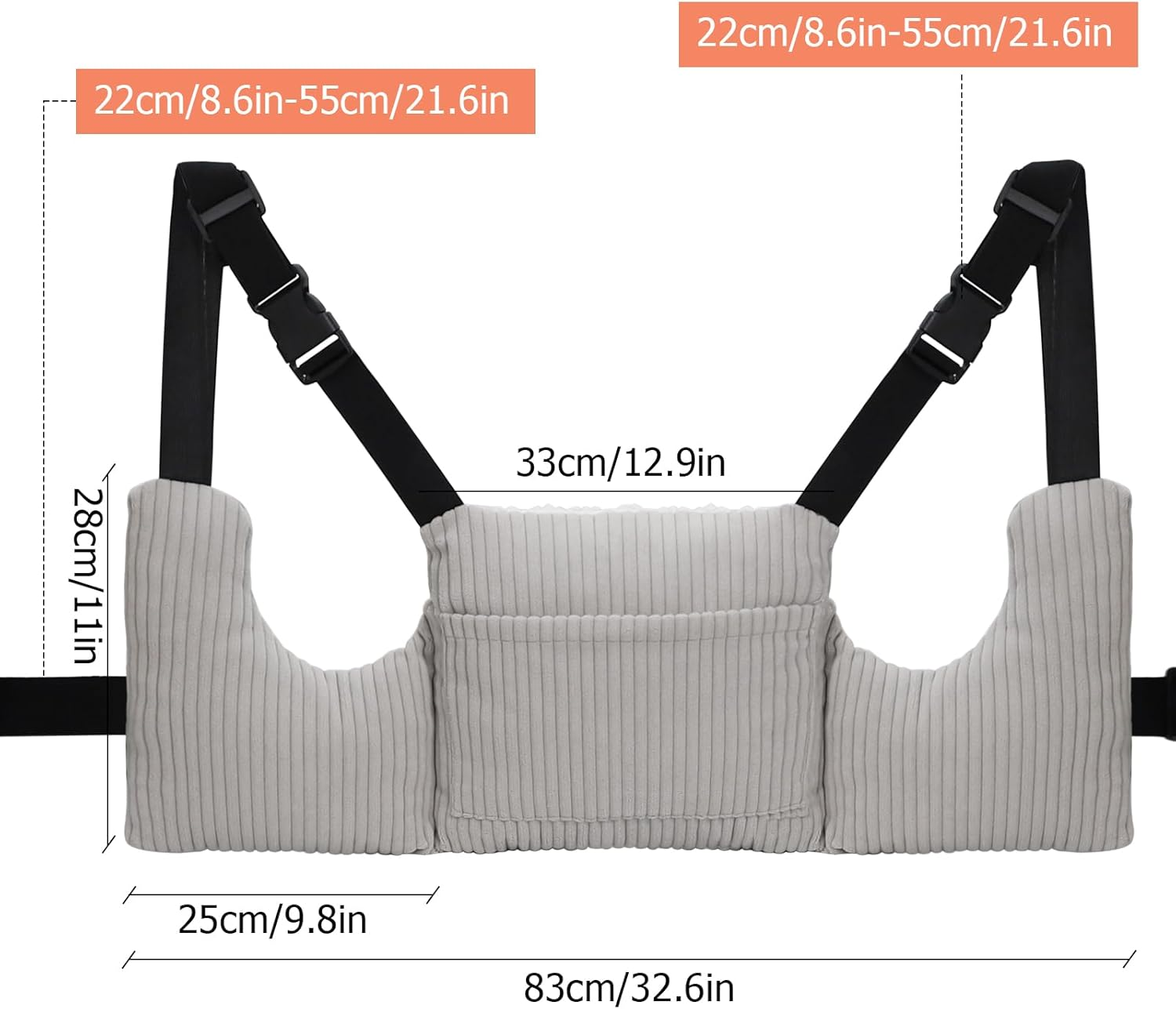 Mastectomy Pillows, Post Mastectomy Must Haves, Hysterectomy Pillow Lumpectomy Recovery Supplies, Breast Surgery Pillow, Gifts for Women Help for Recovery and Rest, Gray - Grey image number 2