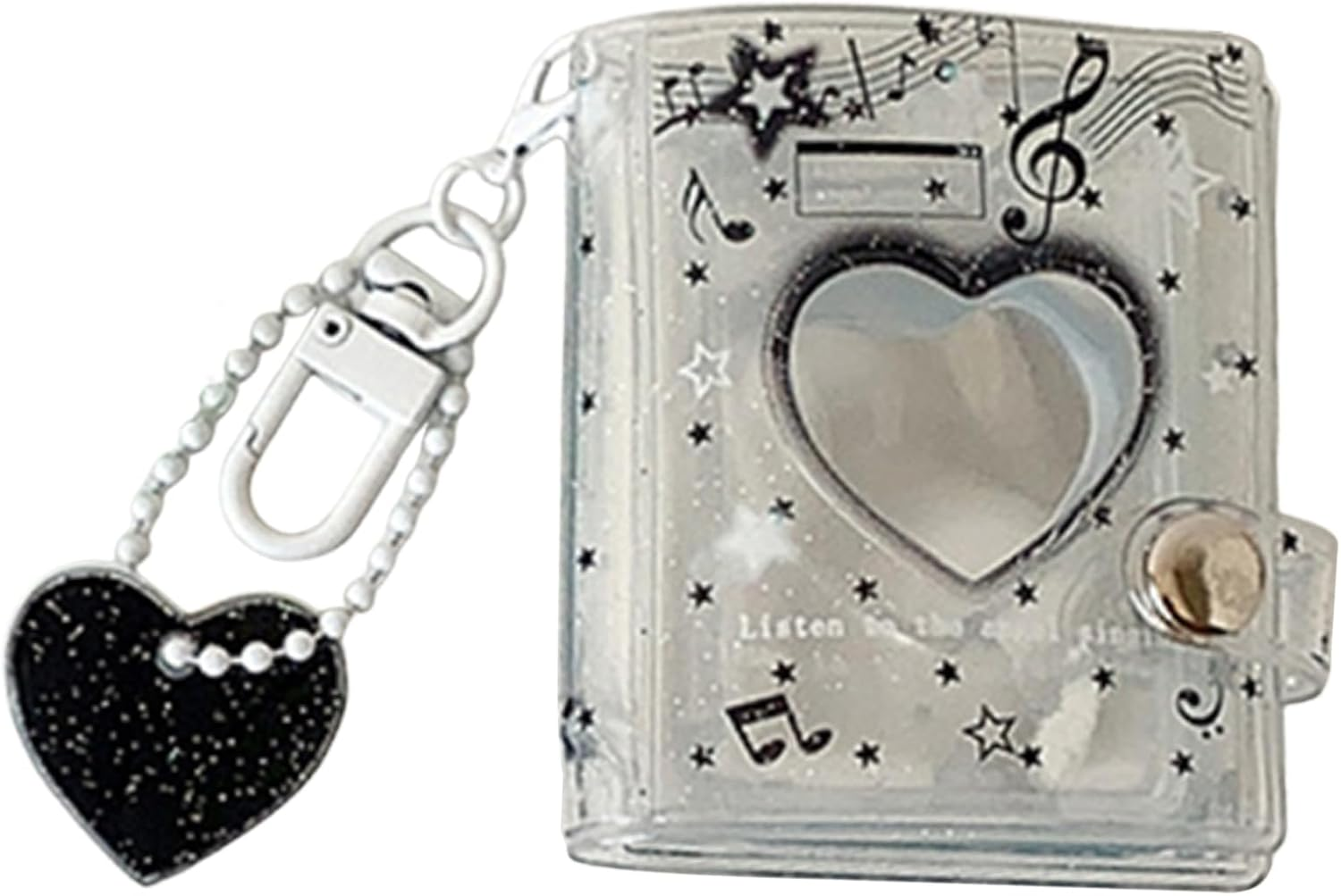 Wjnflqn Keychain Photo Frame - Handmade 12 Pockets Bag Charm - 2 Inch Pocket Photo Album Keychain | for Wedding Graduation Birthday Office Travel School Luggage Bags Backpack Handbag