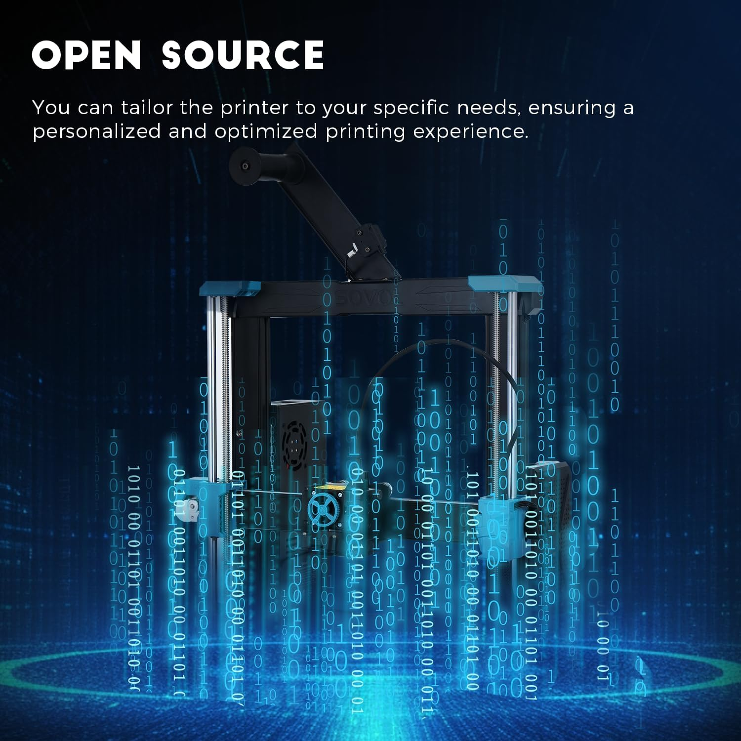 Sovol SV06 ACE 3D Printer Open Source, 600Mm/S Max High Speed 3D Printers, Fully Auto Leveling, with Camera Upgraded Structure Planetary Dual Gear Direct Drive Printing Size 8.66X8.66X9.84 Inch image number 5