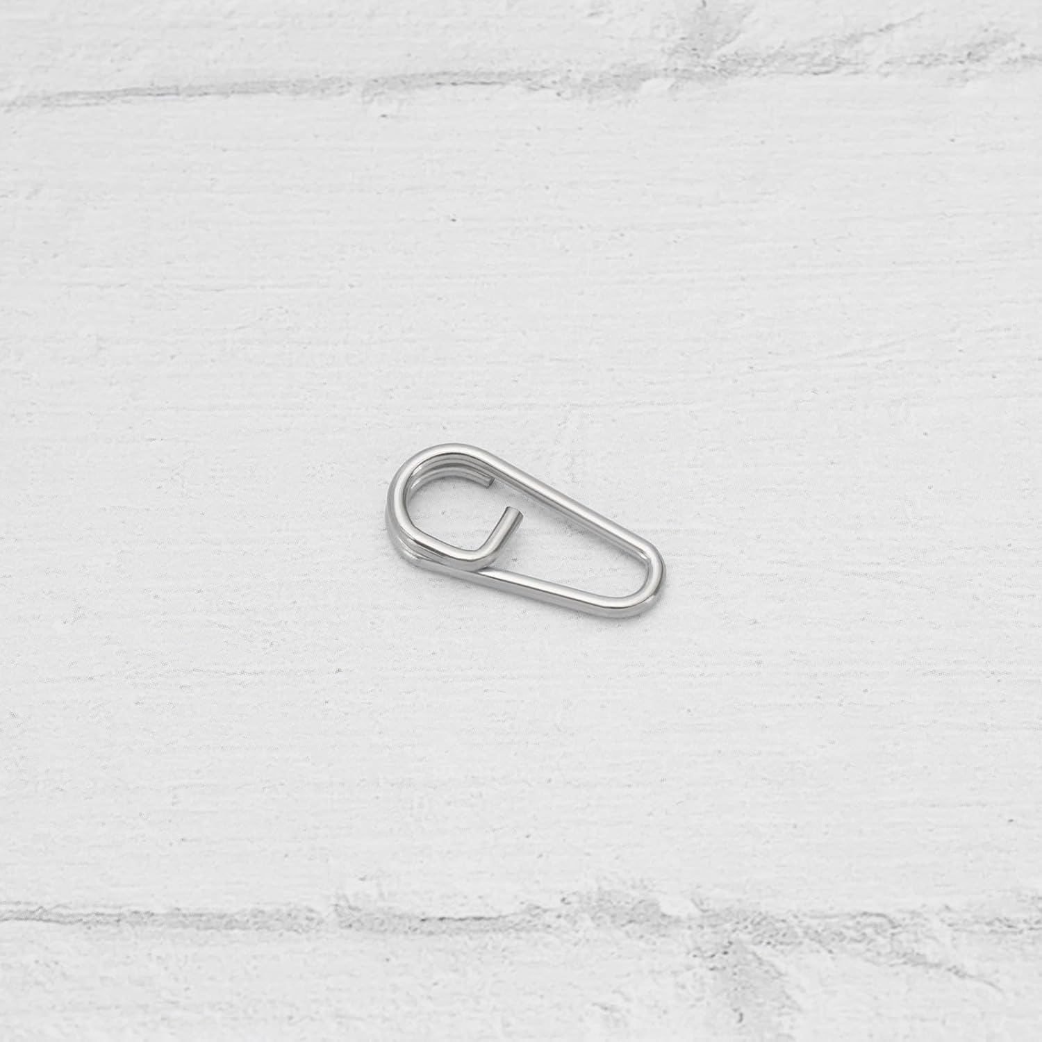 Emagtech 50Pcs Stainless Steel Split Rings Links Quick Change Fishing Clips 10Mm 13Mm 16Mm 18Mm 21Mm Lure Clips Connector Fishing Tackle for Lures Cod Mackerel image number 1