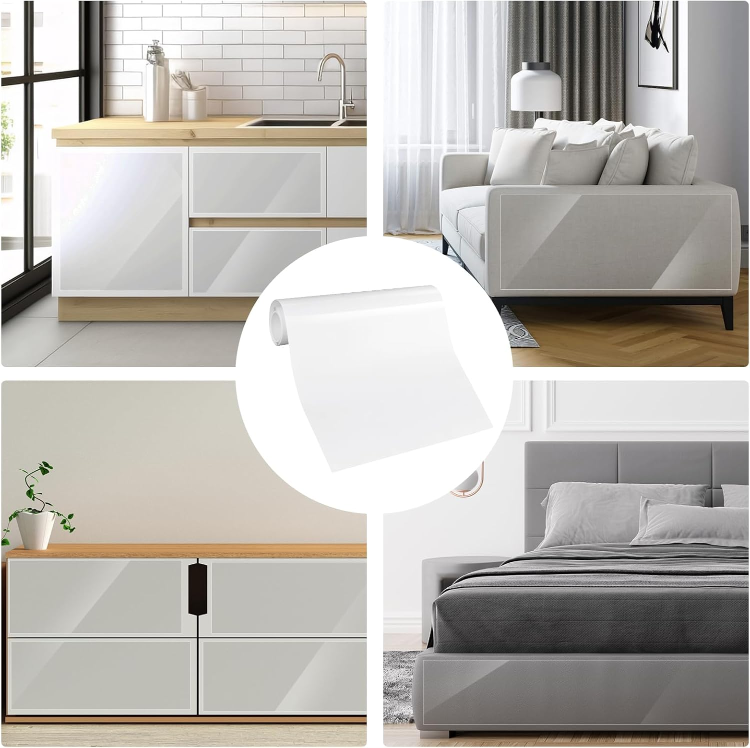 Aiqinu Scratch Protection Sofa Cat, 21 Cm X 3 M anti Scratch Film for Cats, Scratch Protection Door Dog, Furniture Protector for Furniture Couch Door Wall Scratch Repellent from Cats Dogs