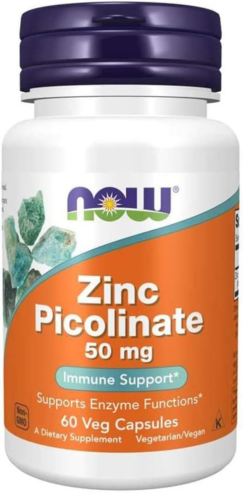 NOW Foods Zinc Picolinate 50Mg 60 Capsules (Pack of 2) image number 5