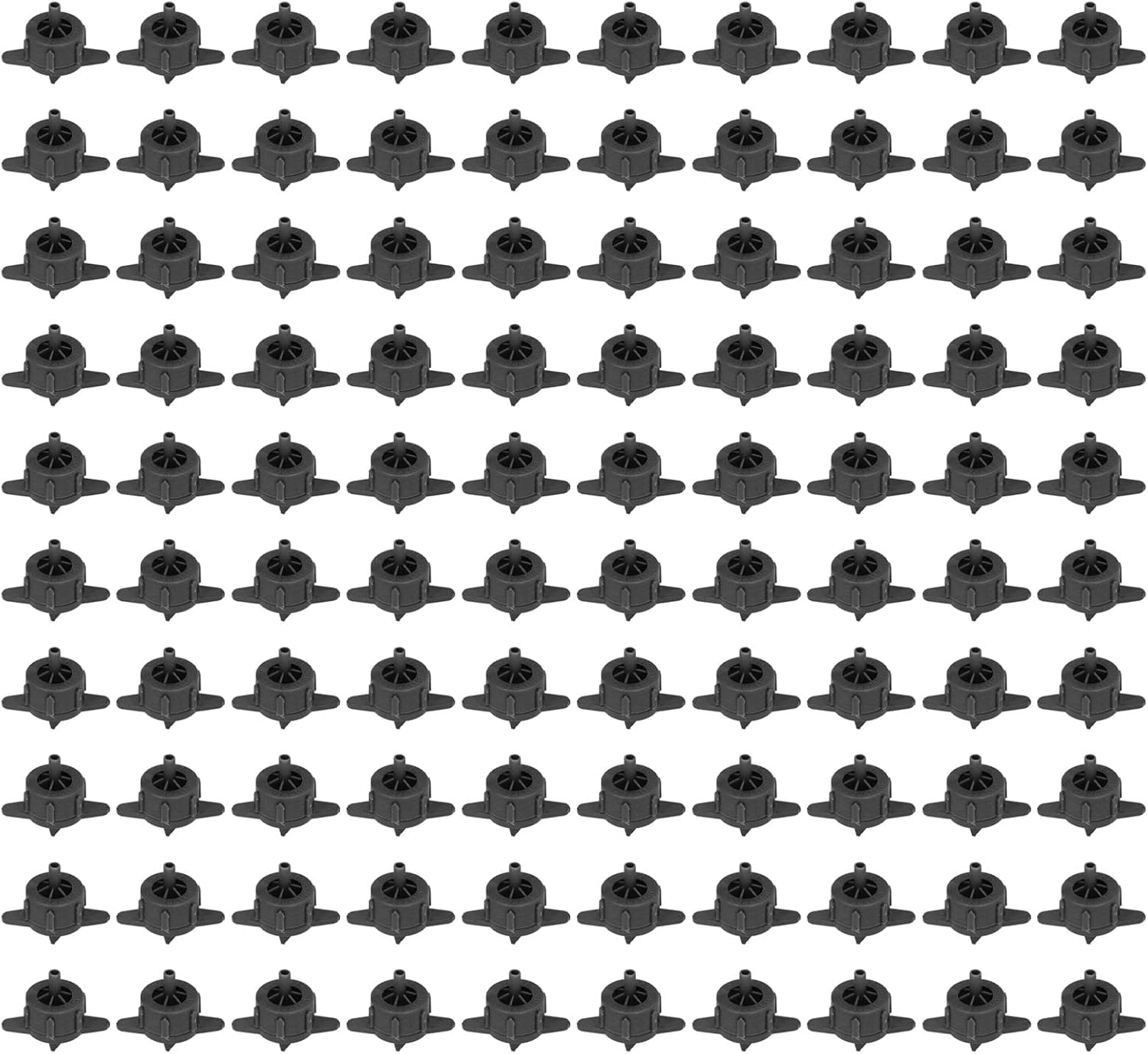 100Pcs 4Mm Pressure Compensation, Drippers Automatic Irrigation Equipment Uniform Flowing PP Irrigation Watering Dripper Emitter Irrigation System Accessories Garden Supplies (4L Black) image number 3