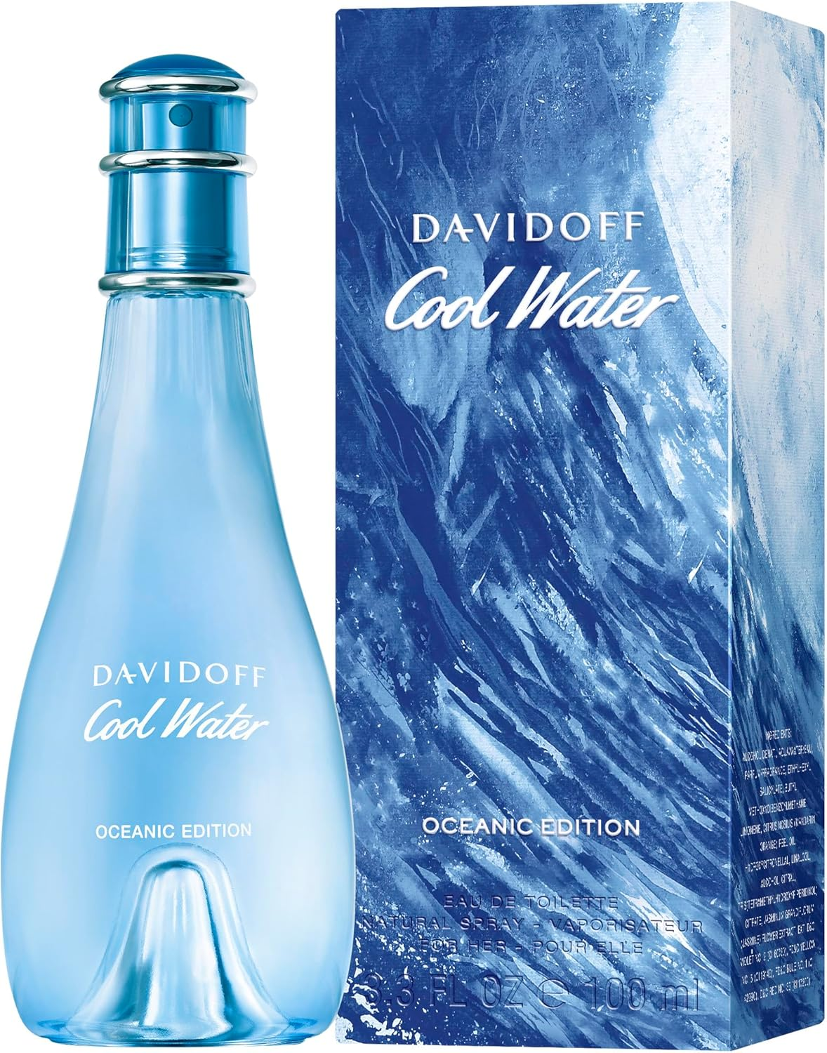 Davidoff Cool Water Woman Oceanic Edition Eau De Toilette for Women, 100Ml image number 1