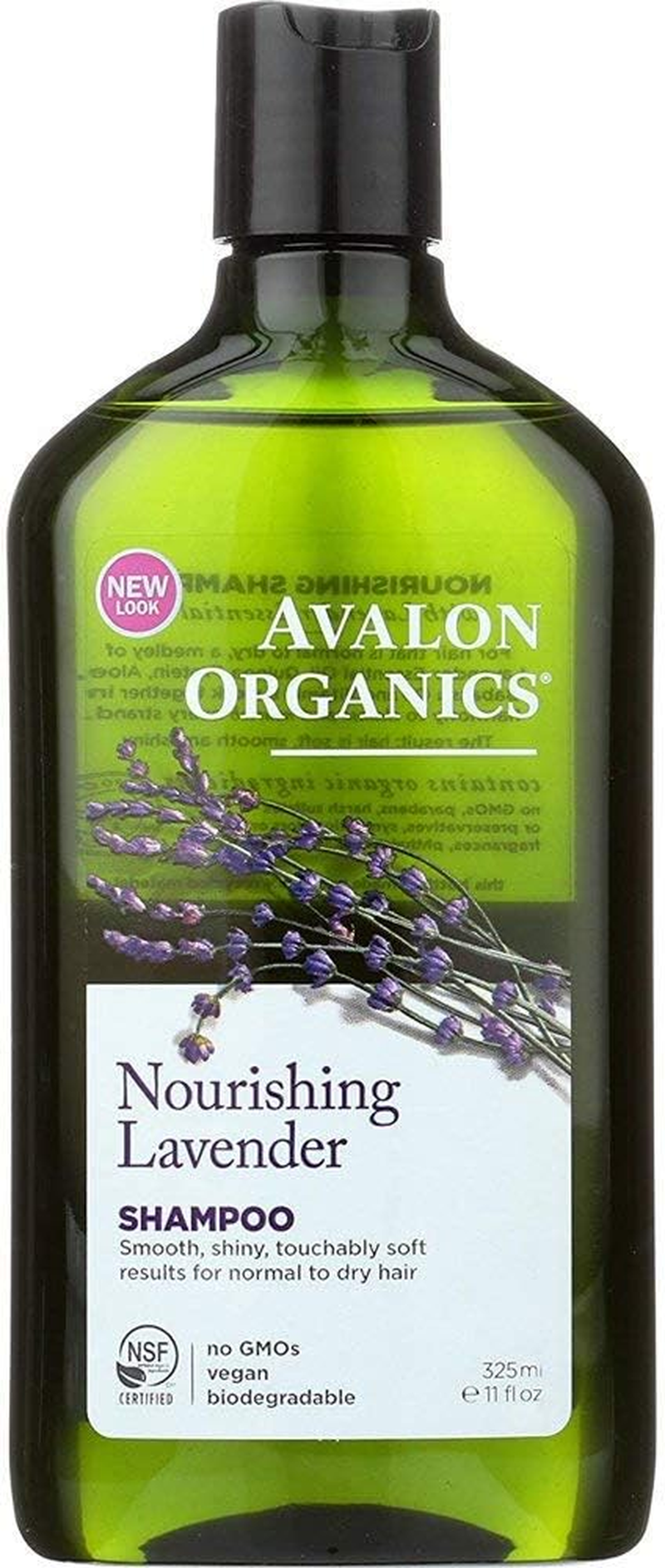 Avalon Organics Lavender Nourishing Shampoo, 11-Ounce Bottle (Pack of 3)