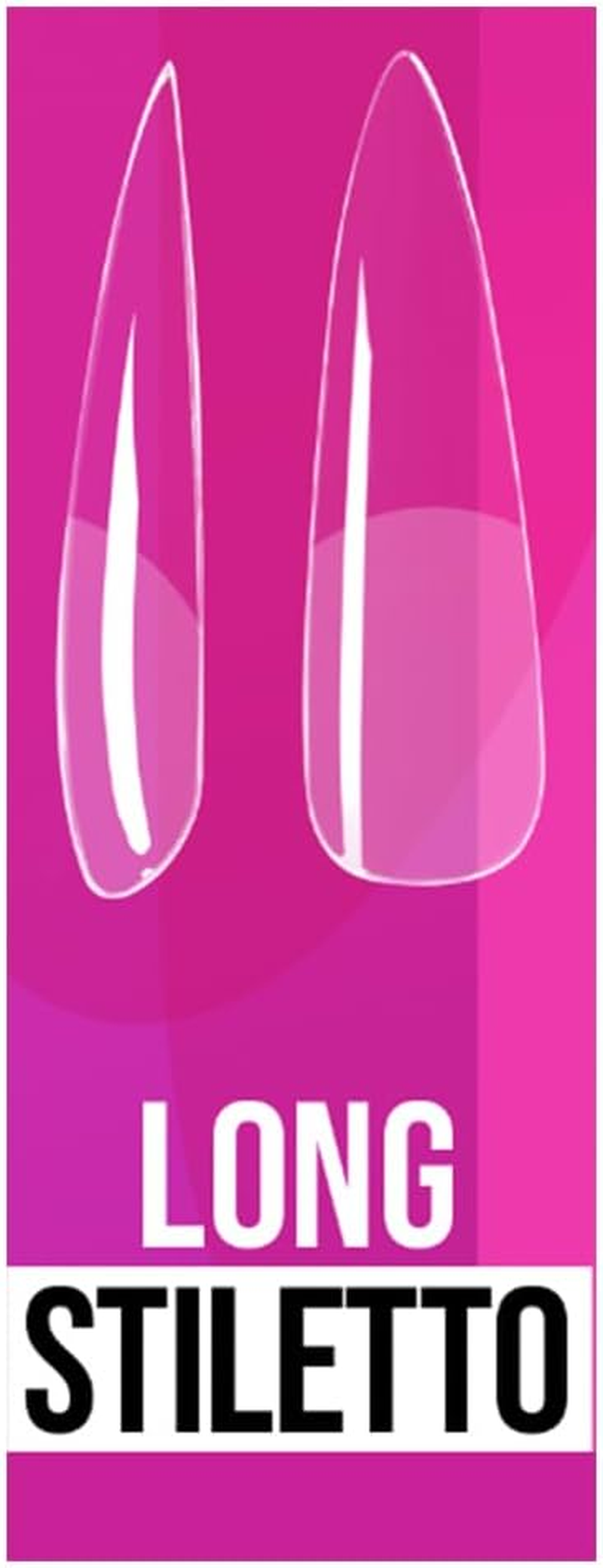 Soft Gel Tips - Long Stiletto image number 6