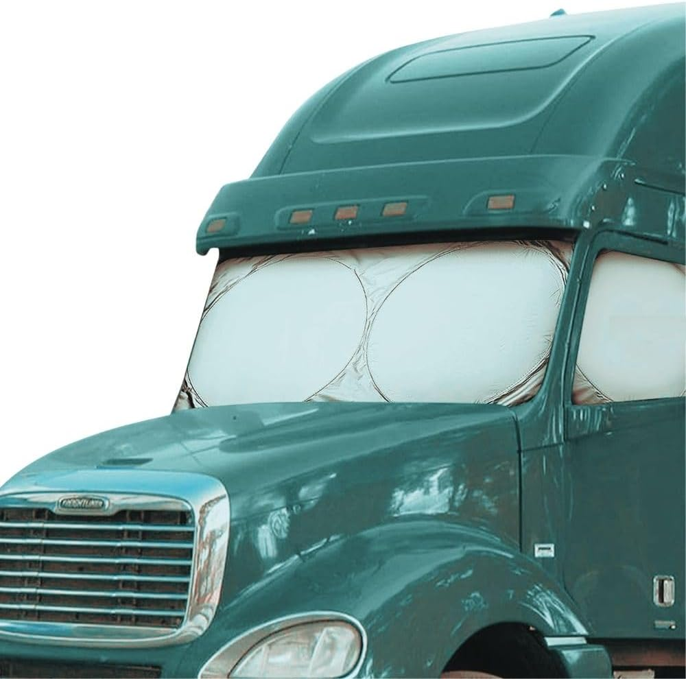 Maro Semi-Truck Sun Shade for Windshield and Side Windows 240T UV Protective Sunshade Windscreen and Side Windows Sun Visor for Commercial, Big Rig Truck with Maximum Coverage image number 4