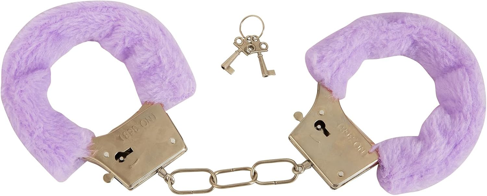 Mineens Sexy Plush Handcuffs Set Suitable for Couple Role-Playing as Police Props Equipped with Keys and Party Supplies