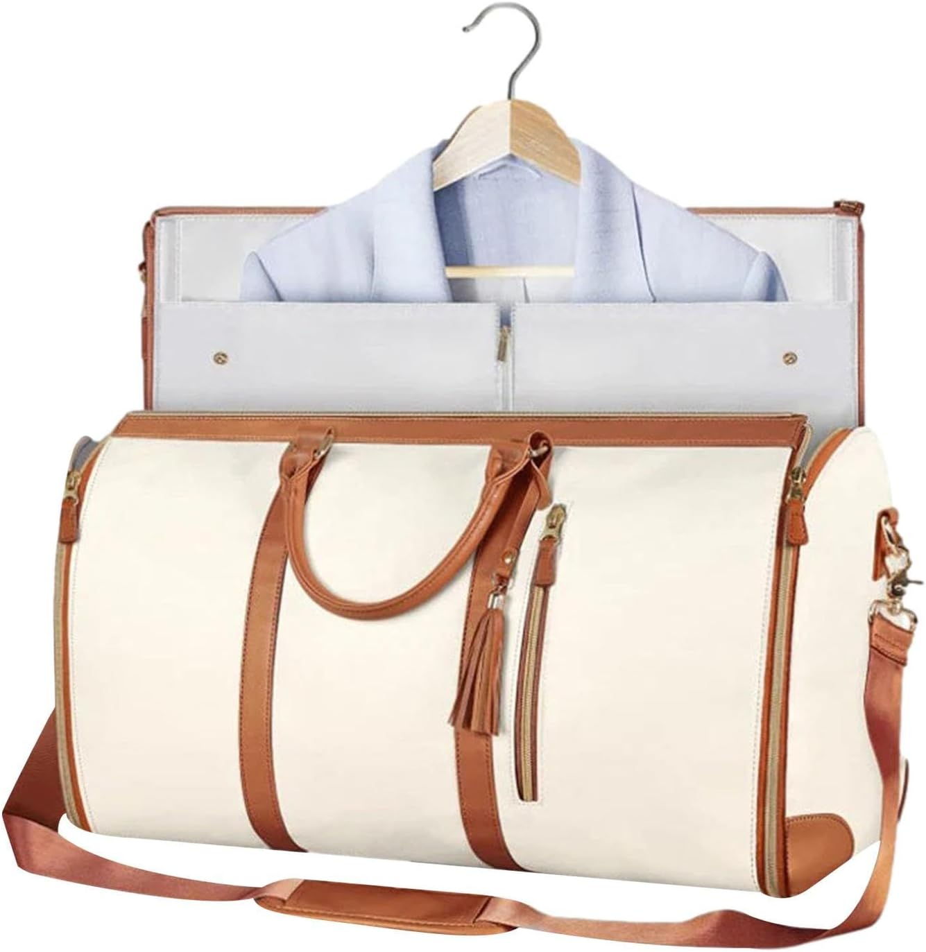 Garment Bag for Travel, Convertible Carry on Garment Bag Garment Bags for Travel,Multifunctional Luggage Garment Bag, Hanging Suitcase Suit Bag