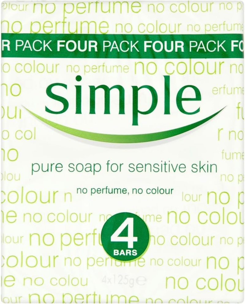 Simple Soap for Sensitive Skin, 125 G (2 Bars)